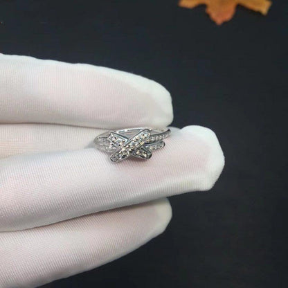 [Amore Jewels]JEUX DE SILVER DIAMOND RING