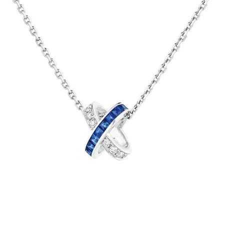 [Amore Jewels]LIENS DIAMOND SILVER NECKLACE