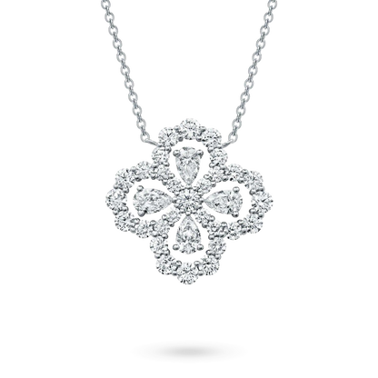 [Amore Jewels]LOOP NECKLACE FULL MOTIF DIAMOND 16MM MULTIPLE COLORS