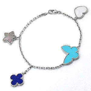 [Amore Jewels]LUCKY SPRING SILVER BRACELET 4 MOTIF