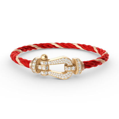 [Amore Jewels]FORCE LARGE HORSESHOE FULL DIAMOND BRACELET GOLD