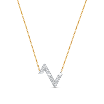 [Amore Jewels]VOLT SILVER DIAMOND PEDANT NECKLACE