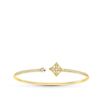 [Amore Jewels]IDYLLE GOLD OPEN BRACELET DIAMOND PAVED