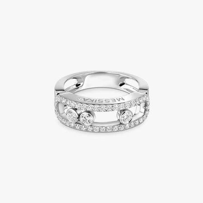 [Amore Jewels] Move Gold Diamond Pave_ Ring