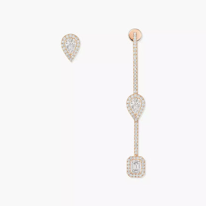 [Amore Jewels]Diamond Drop Earrings My Twin