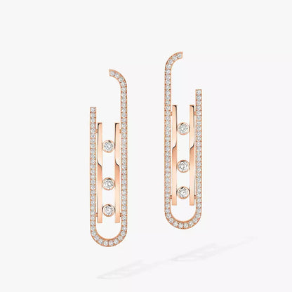 [Amore Jewels]Diamond Pendant Earrings Move 10Th