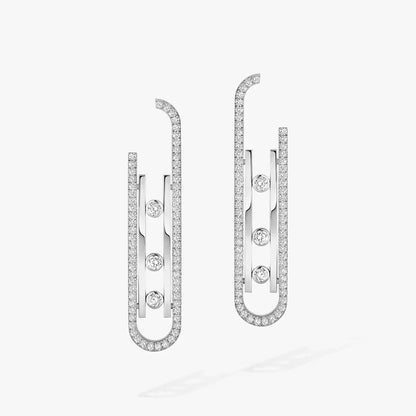 [Amore Jewels]Diamond Pendant Earrings Move 10Th