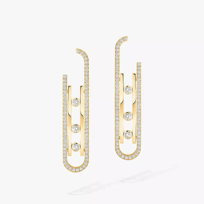 [Amore Jewels]Diamond Pendant Earrings Move 10Th