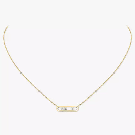 [Amore Jewels] Baby Move Gold Diamond Necklace