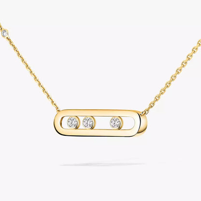 [Amore Jewels] Baby Move Gold Diamond Necklace