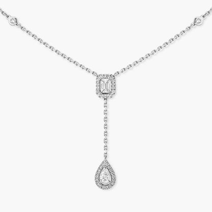 [Amore Jewels]Gold Diamond Tie Necklace
