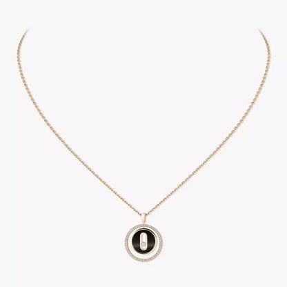 [Amore Jewels]Lucky Move Diamond Necklace in Rose Gold and White Mother-of-Pearl