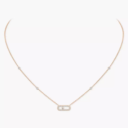 [Amore Jewels]Diamond Necklace Move Uno