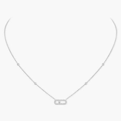 [Amore Jewels]Diamond Necklace Move Uno