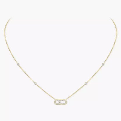 [Amore Jewels]Diamond Necklace Move Uno