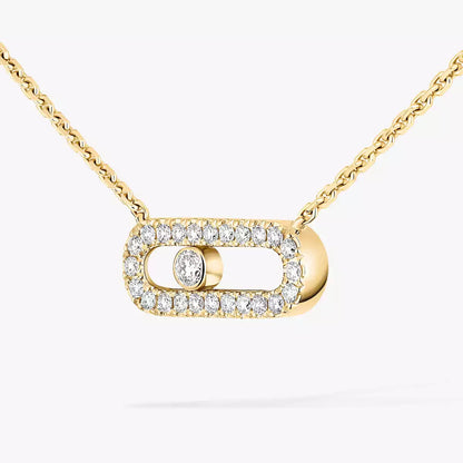 [Amore Jewels]Diamond Necklace Move Uno