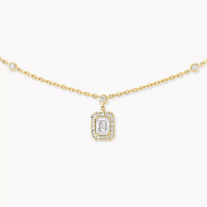 [Amore Jewels]My Twin Diamond Necklace in Silver