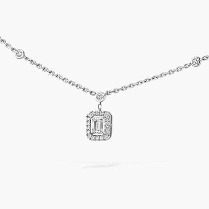 [Amore Jewels]My Twin Diamond Necklace in Silver