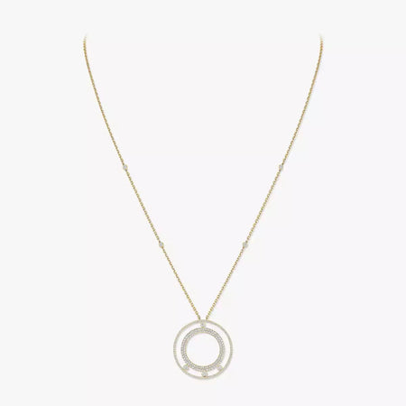 [Amore Jewels]Move Romane Long Pave_-Set Diamond Necklace