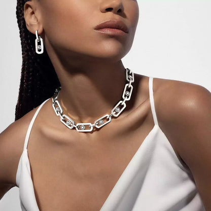 [Amore Jewels]So Move XL Diamond Pendant Earrings