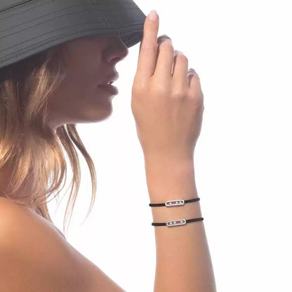[Amore Jewels]Messika Care(s) pink cord pavé bracelet
