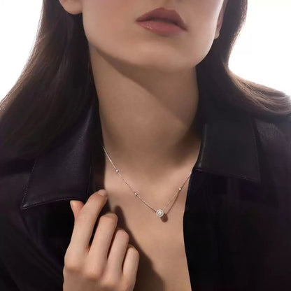 [Amore Jewels]Diamond Necklace 0,20ct Brilliant Shape Joy