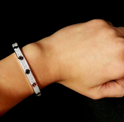 [Amore Jewels]LOVE BRACELET 6.1MM DIAMOND-PAVED CERAMIC
