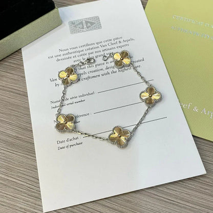 [Amore Jewels] CLOVER 5 MOTIF LASER BRACELET COLLECTION