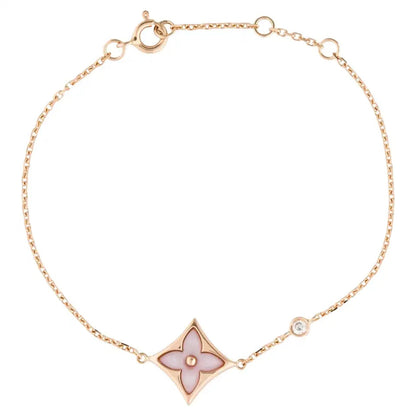 [Amore Jewels]STAR 1 DIAMOND PINK GOLD BRACELET