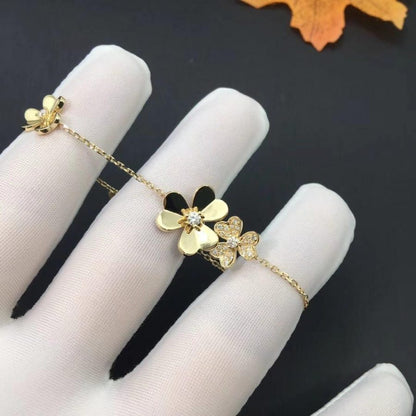 [Amore Jewels]FRIVOLE GOLD 5 FLOWERS BRACELET