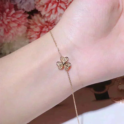 [Amore Jewels]FRIVOLE GOLD FLOWER DIAMOND BRACELET