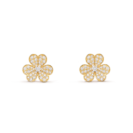 [Amore Jewels]FRIVOLE GOLD FLOWER DIAMOND EARRINGS