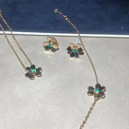 [Amore Jewels]FRIVOLE  FLOWER MALACHITE EARRINGS