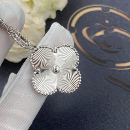 [Amore Jewels]CLOVER 25MM SILVER BIG CLOVER NECKLACE