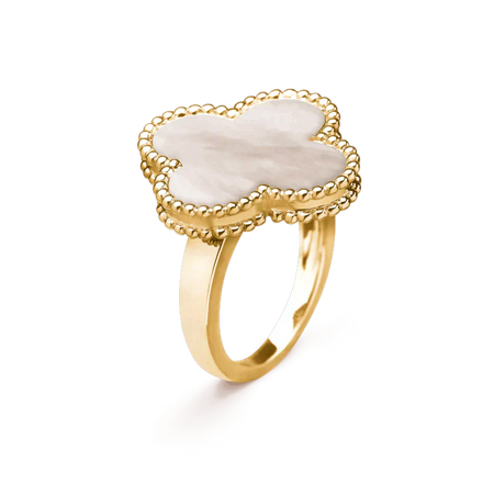 [Amore Jewels]CLOVER WHITE MOP RING