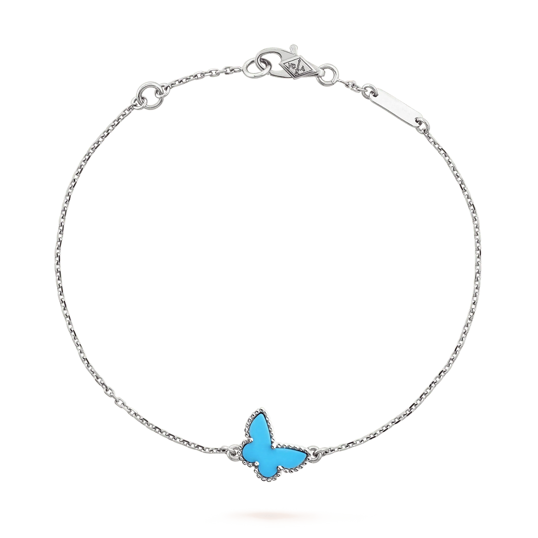[Amore Jewels]BUTTERFLY TURQUOISE BUTTERFLY BRACELET SILVER