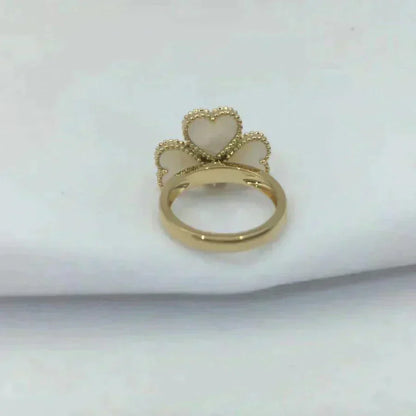 [Amore Jewels]SWEET CLOVER WHITE MOP RING