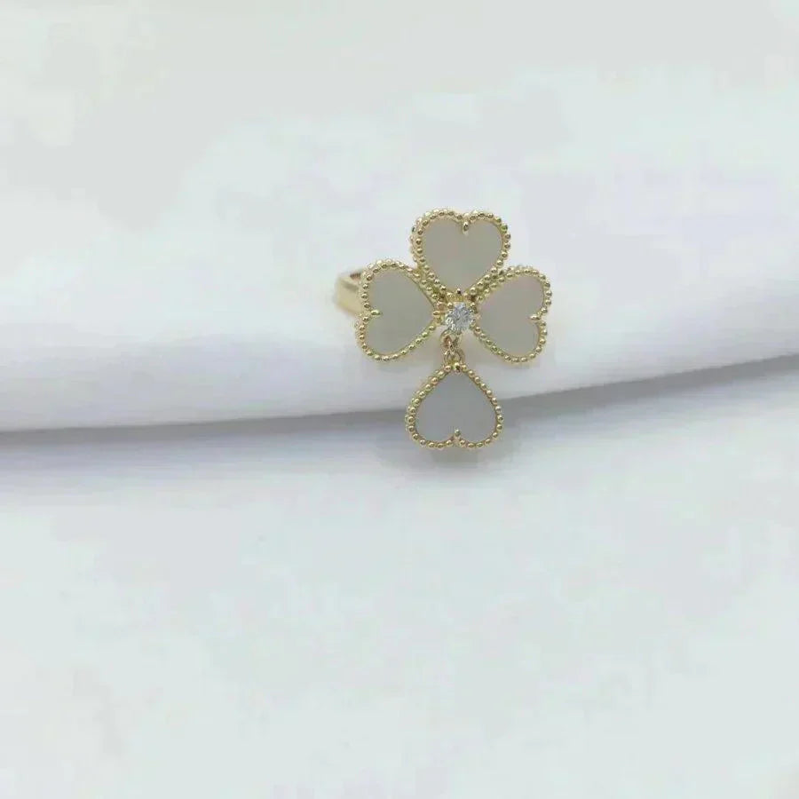 [Amore Jewels]SWEET CLOVER WHITE MOP RING