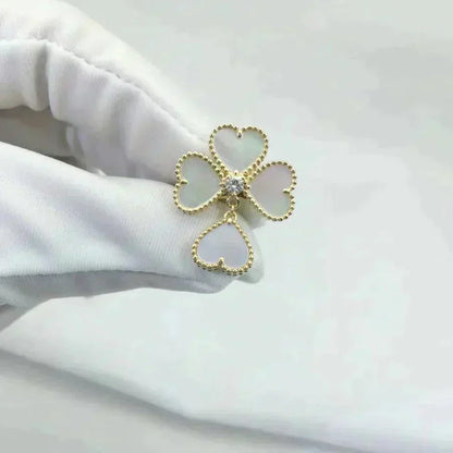 [Amore Jewels]SWEET CLOVER WHITE MOP RING