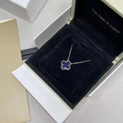 [Amore Jewels]CLOVER 15MM PIETERSITE NECKLACE SILVER