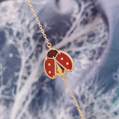 [Amore Jewels]LUCKY SPRING 1 MOTIF PINK GOLD BRACELET