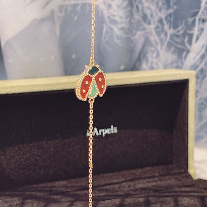 [Amore Jewels]LUCKY SPRING 1 MOTIF PINK GOLD BRACELET