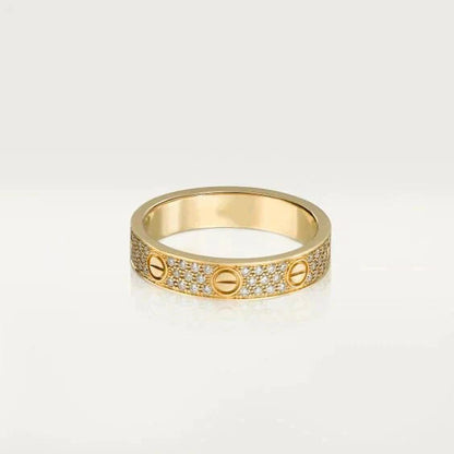 [Amore Jewels]LOVE RING 3.6MM DIAMOND PAVED
