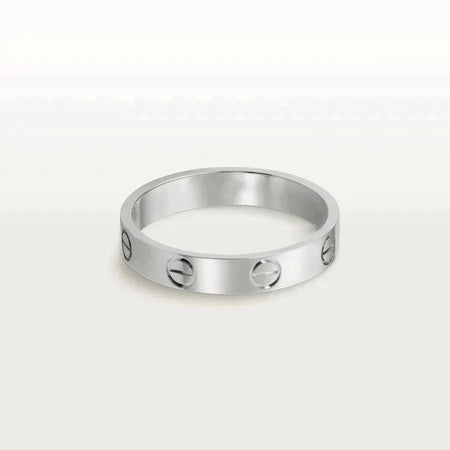 [Amore Jewels]LOVE RING 4MM 1 DIAMOND SILVER
