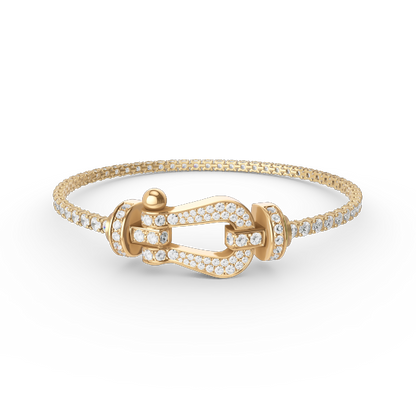 [Amore Jewels]FORCE  LARGE HORSESHOE FULL DIAMOND TENNIS BRACELET